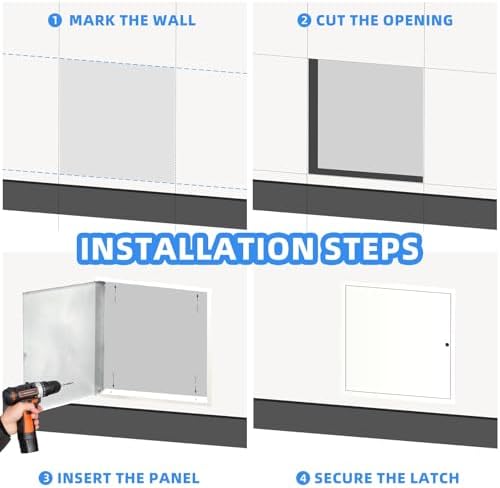 24" x 24" Metal Access Panel, 1MM Thickened Access Panel - Image 5