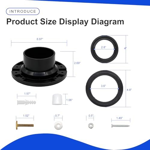 RV Toilet Seal and 3" Socket Floor Flange Kit - Image 4