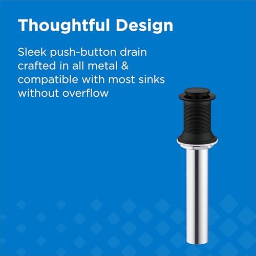 Gerber 1-1/4 in. Touch-Down Bathroom Sink Drain without Overflow - Image 3