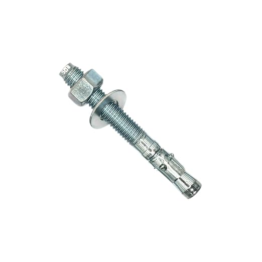 MIGHTY FASTENERS Zinc-Plated Steel Wedge Anchors, 5/8" X 5" by We%E2%80%99reFastenedtoYourNeeds