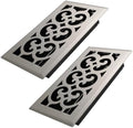 Howeall 4x8 Inches 2 Pack Heavy Duty Walkable Floor Register Easy Adjust Air by Howeall