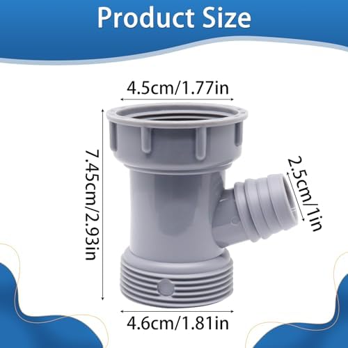2Pcs Dishwasher Drain Hose Adapter Wye, 3 Way Y-Shaped Kitchen Sink Drain Pipe - Image 2