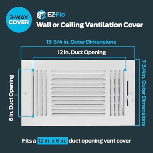 EZ-FLO 12 x 6 Inch Air Vent Cover - Image 2