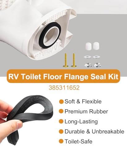 RV Toilet Seal Kit for Dometic 300 310 320 Series, Replace Part 385311652 - Image 5