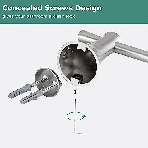 PARLOS 17 Inch Towel Holder Wall Mounted - Image 5