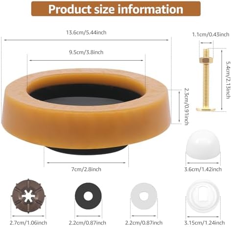 Thick Toilet Wax Ring Kit, Toilet Bowl Wax Ring Replacement Kit - Image 2
