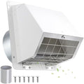 4 Inch Dryer Vent Cover Outside by JYINCPED