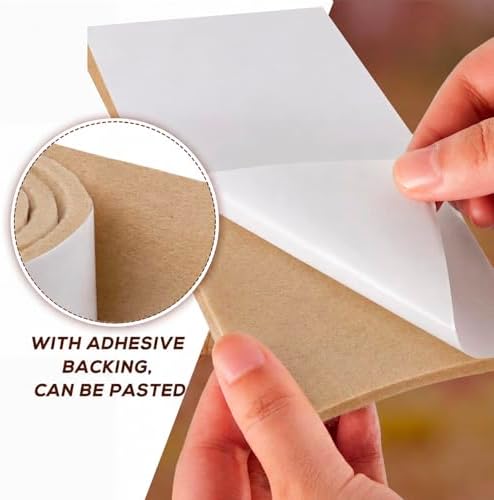 Jecery Adhesive Felt Roll, 1/4" X 6" X 1.25 Yard, Light Brown - Image 3