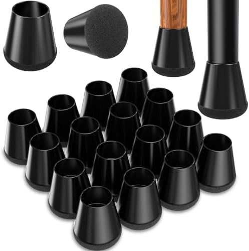 Chair Leg Floor Protectors for Hardwood Floors Extra Small 16pcs by YTEACIUL