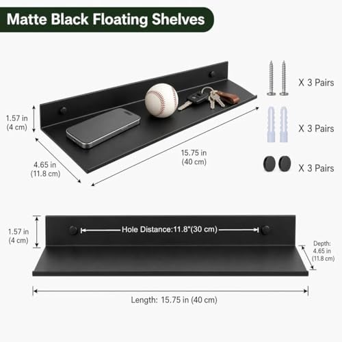 Z metnal Bathroom Shelf, Floating Shelves, Metal Display Wall Shelf, Wall - Image 3