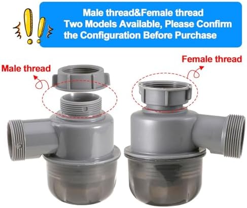 Sink Trap 1 1/2'' P-Trap Replacement Upgrade Visible Removable Easy to Clean - Image 2