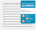 Aluminum 12 x 10 Inch Cold Air Return Vent Cover, Rustproof AC Transfer Grille by Air360