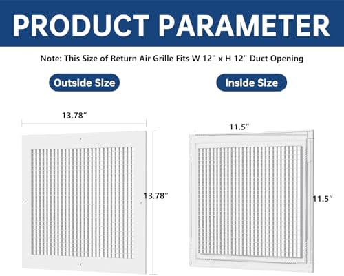 12x12 Eggcrate Return Grille HVAC Wall Ceiling Duct Cover - Image 2
