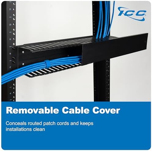 ICC 2U Finger Duct Cable Manager Panel - Image 6