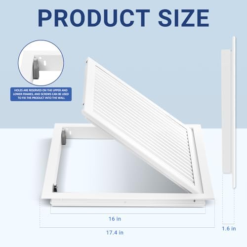 17.4 x 17.4 Louvered Access Panel - Image 2
