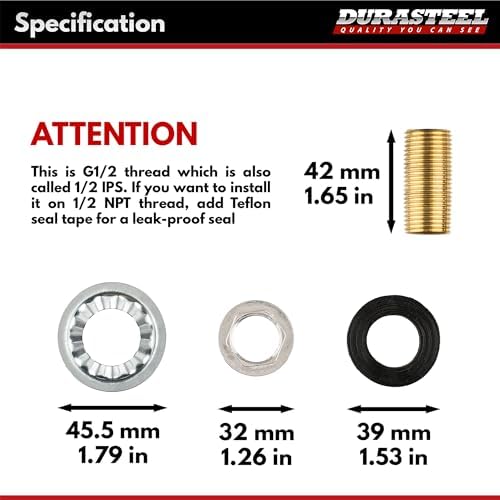 DuraSteel Wall Mount Faucet Installation Kit - Image 3