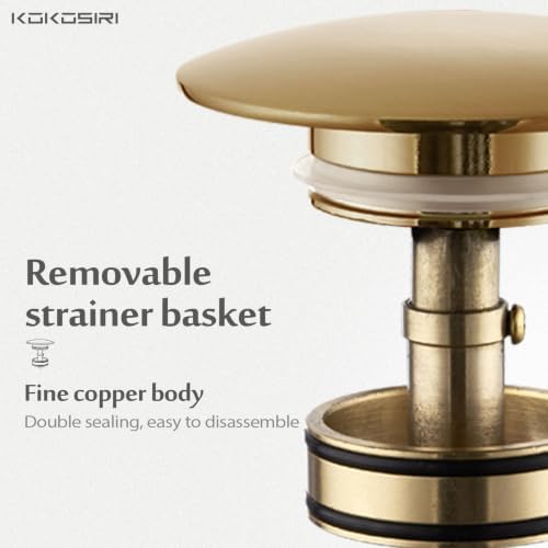 KOKOSIRI Pop Up Sink Drain - Image 3
