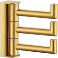 Angle Simple Swivel Towel Hook for Bathroom, Coat Hook Brushed Dark Gold by AngleSimple