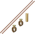 6 Feet Ground Rod Kit 1/2" Copper Clad Grounding Rod by HEVIDUBANA