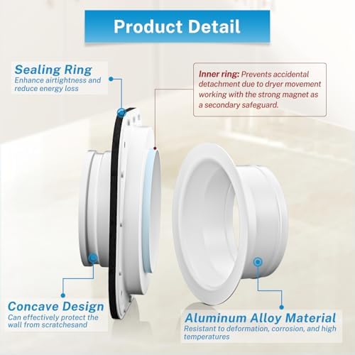 Hon&Guan Magnetic Dryer Vent Coupling Connector Kit DV180 - Image 3