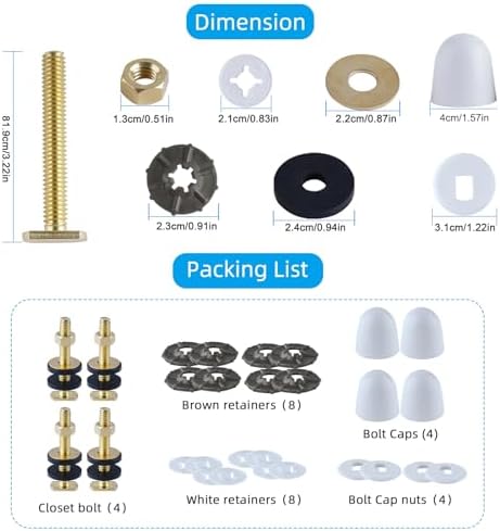 Hibbent 2 Pcs Toilet Wax Ring, Toilet Bowl Wax Seal Kit - Image 5