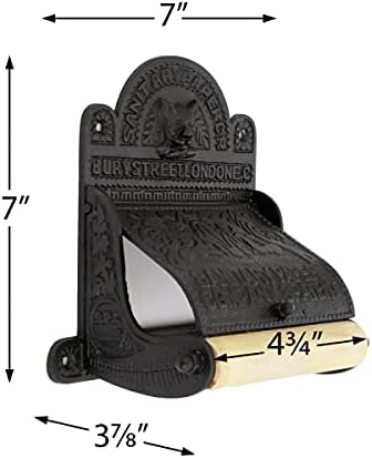 Renovators Supply Manufacturing Black Wall Mount Toilet Tissue Paper Holder - Image 4