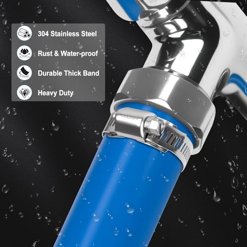 Hose Clamps DIY Kit 16 FT, Adjustable Metal Screw Clamps Strap +10 Fastener - Image 7