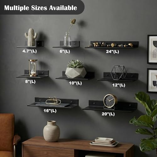 Z metnal Bathroom Shelf, Small Floating Wall Shelves, Decorative Ledge Shelf - Image 5