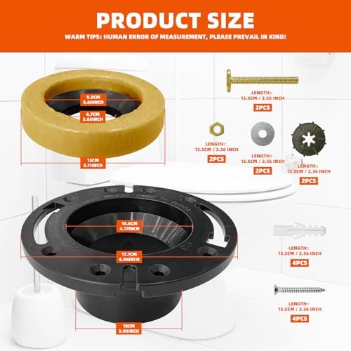 RV Toilet Flange with Wax Ring Repair Kit - Image 3