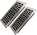 Howeall 4x10 Inches 2 Pack Heavy Duty Walkable Floor Register Easy Adjust Air by Howeall