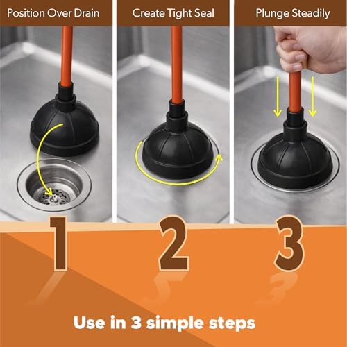 Heavy Duty Toilet Plunger for Bathroom - Image 7