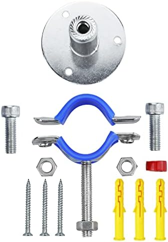 2PCS 304 Stainless Steel Wall Mount Ceiling Mount Pipe Supports, Adjustable - Image 5