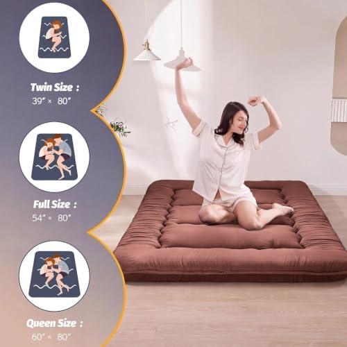 MAXYOYO 6" Extra Thick Japanese Floor Mattress Full Folding Futon Mattress - Image 2