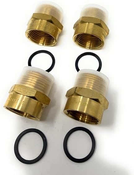 Cascada 1" G Thread Female to 1" NPT Male Adapter | Brass Pipe Fitting Adapter - Image 6