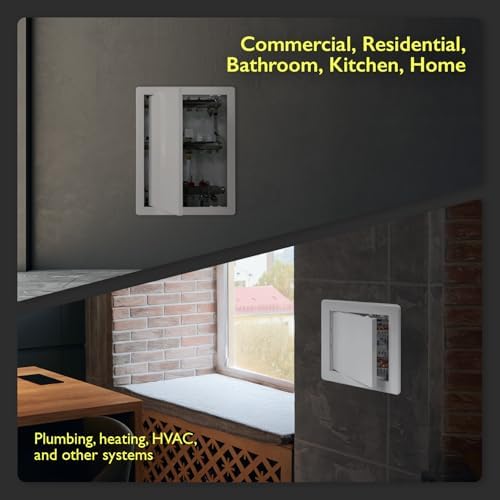 8x16 Access Panel for Drywall and Ceiling – White ABS Plastic Door Panel - Image 6