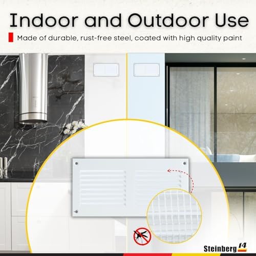 Steinberg14 White Vent Cover 6x2 - Image 6