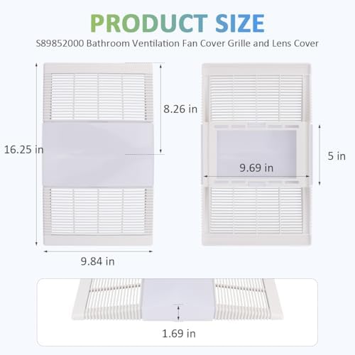 WKZO S89852000 89852000 Exhaust Fan Cover - Image 2
