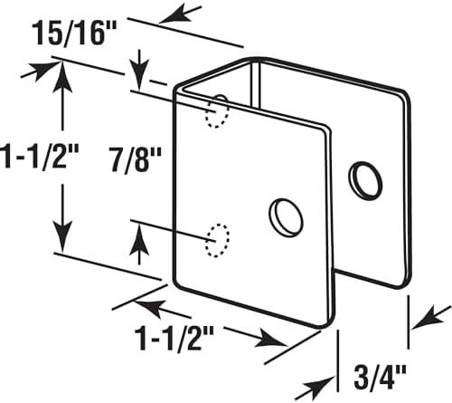 Sentry Supply 656-8196 U-bracket, - Image 2