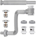 2 Pack Stainless Steel Bathroom Sink Drain Kit by DELORIGIN