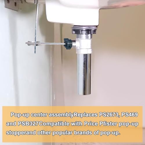 2 Pack Lavatory Pop Up Center Piece Assembly, Sink Ball/Pivot Rod Replacement - Image 6