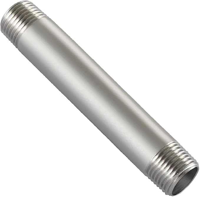 Beduan Stainless 1 NPT Male Threaded 12" Length Nipple Pipe Fitting | MPT by Beduan