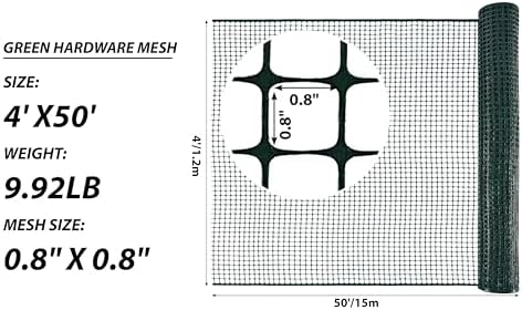 PotatoLife Green Plastic Garden Fence, Hardware Mesh - Image 4