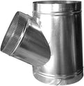 12" x 10" x 8" T-Wye HVAC Duct Fitting, 26 Gauge Galvanized Steel Round Duct by DuctOutlet