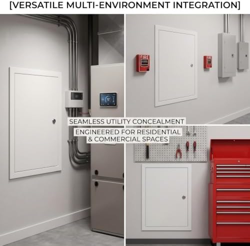 14x24 Lockable Galvanized Access Panel 1.2mm Steel Drywall Door - Image 6