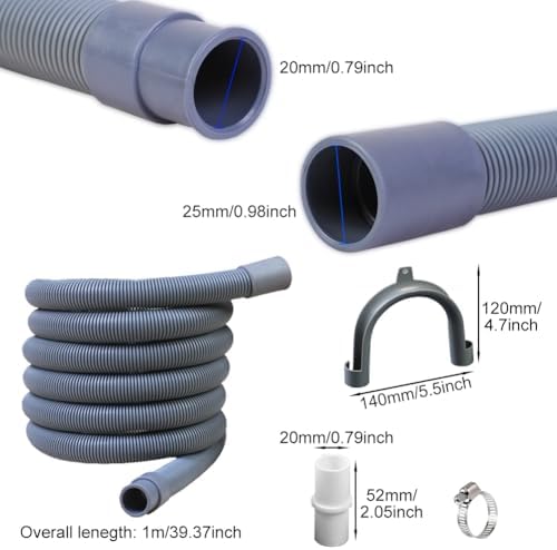Washing Machine Drain Hose, Universal Flexible Washer Drain Hose Kit Compatible - Image 2