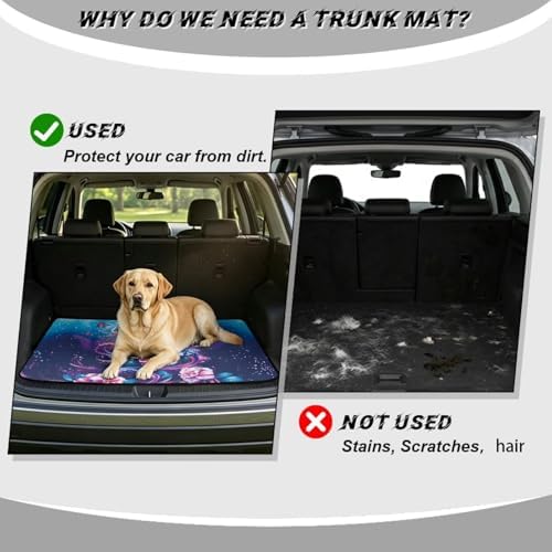 Pink Flower Turtle Universal Cargo Liner Gardening Trunk Mat Waterproof Cargo - Image 4