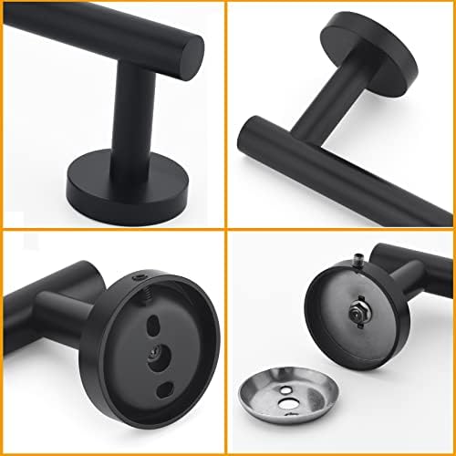 Nolimas Matte Black Bath Hand Towel Bar Single Bars Towel Rack Rod Classic Wall - Image 6