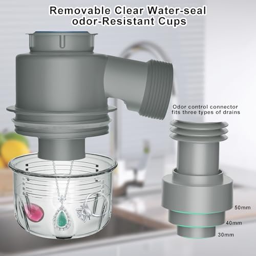 Garbage Disposal Drain Kit, Kitchen Sink P-Trap 1 1/2, Space Saving, Clog - Image 6