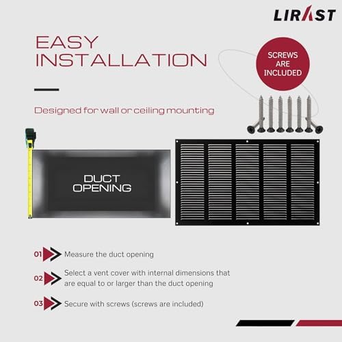 18x10 Vent Cover with Built-in Screen - Image 5
