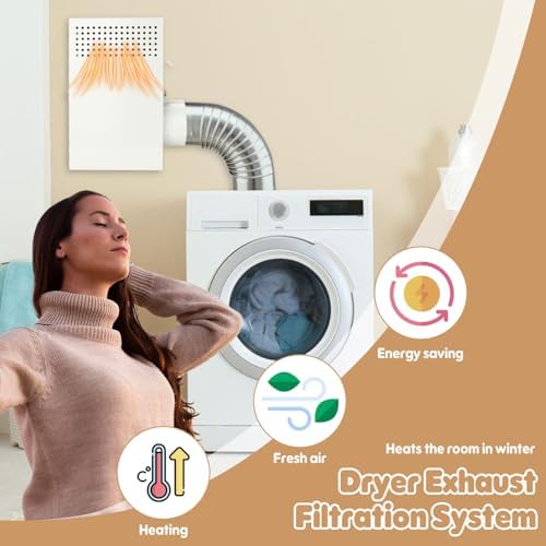 Metal Indoor Dryer Vent Kit, L-shape Design, Fits all 4" Dryer Ducts - Image 2